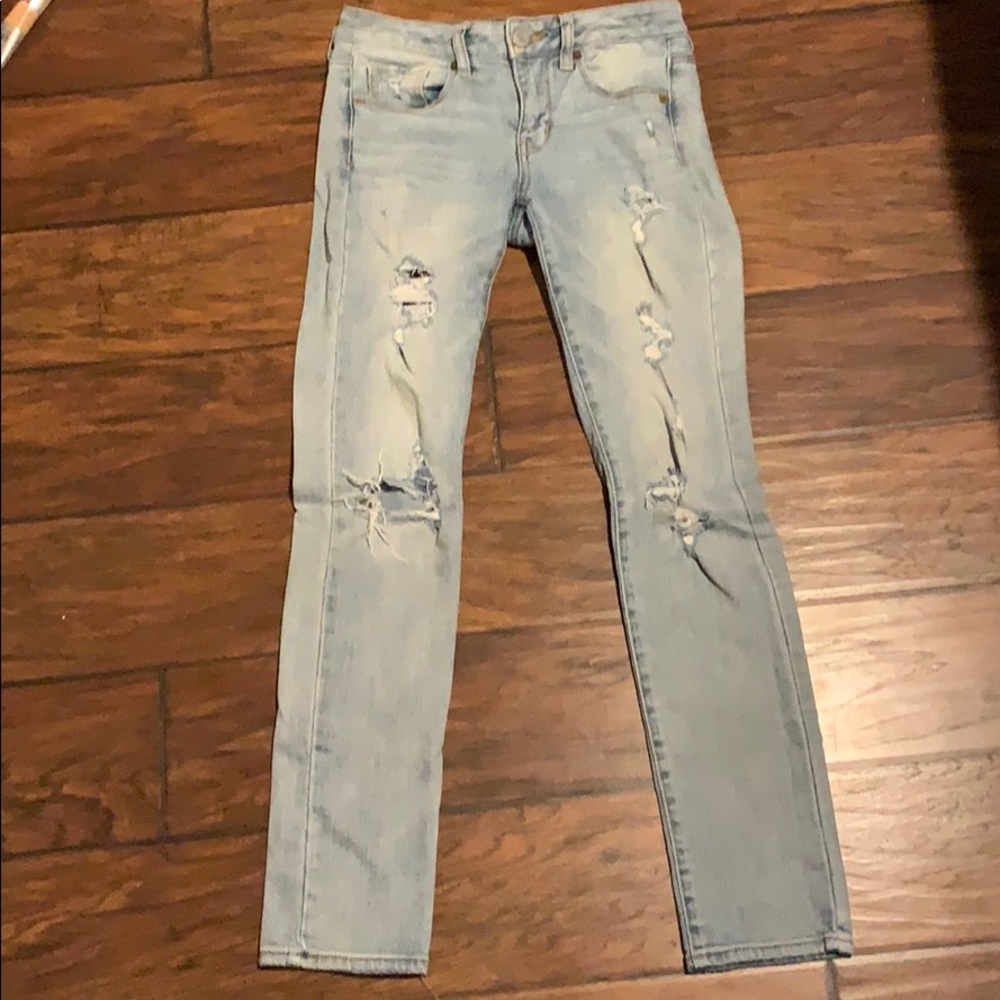 American Eagle low rise skinny jeans